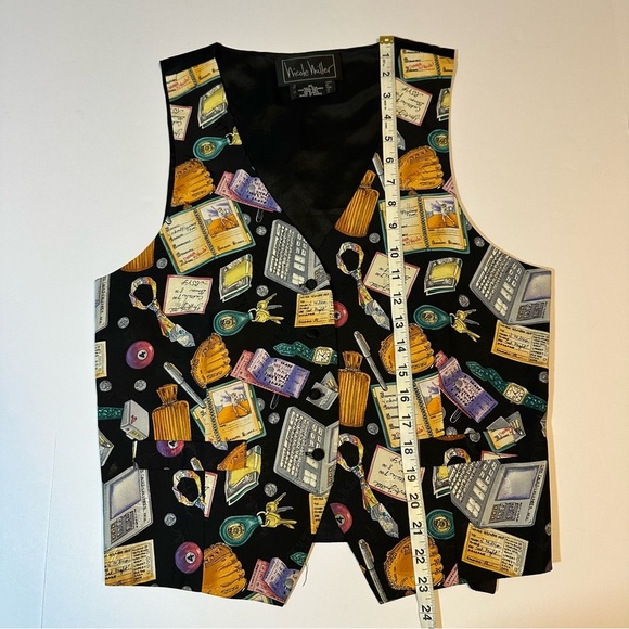 Vintage 1994 Nicole Miller Silk Vest Limited Edition - Picture 7 of 7